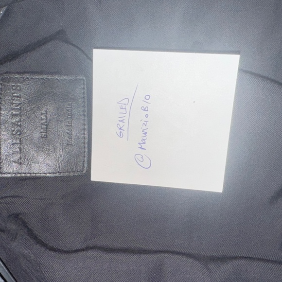 All Saints Leather Moto Jacket - Picture 4 of 8